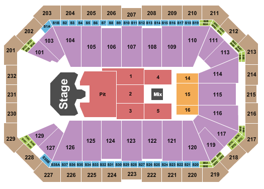 Dickies Arena GHOST Seating Chart